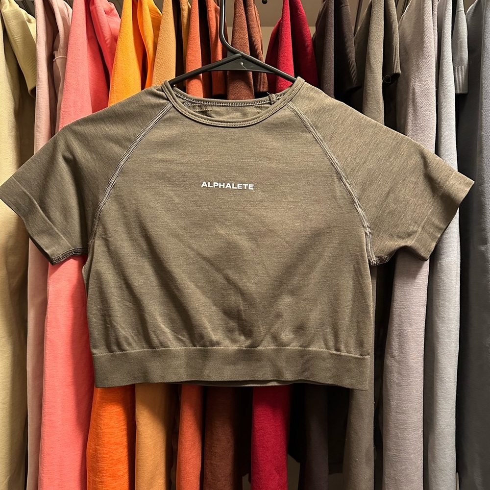 Alphalete amplify mocha short sleeve